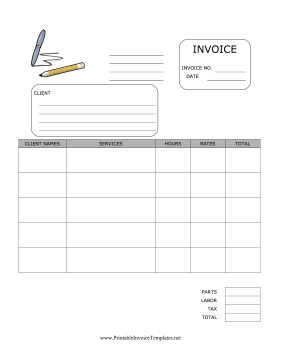 Freelancer Invoice Template