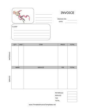 Funeral Invoice Template