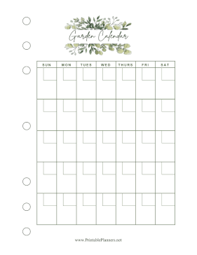 Garden Calendar