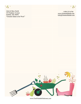 Gardening Stationery stationery design