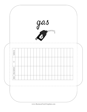 Gas Cash Envelope