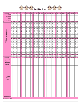 Girl Fertility Chart