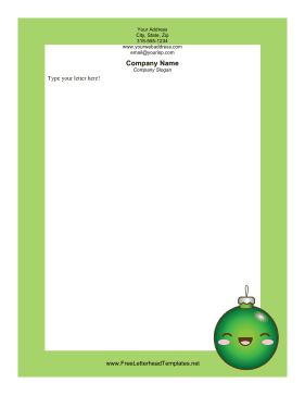 Green Christmas Ornament