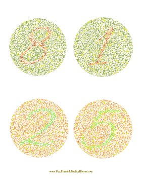 Green Color Blind Test Numbers