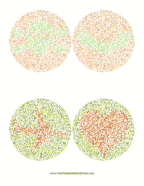 Green Color Blind Test Pictures