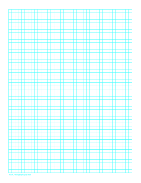 Printable Grid Portrait Letter 2 Per cm