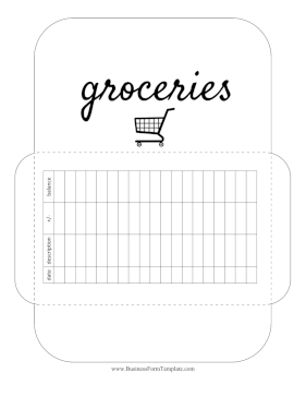 Grocery Cash Envelope