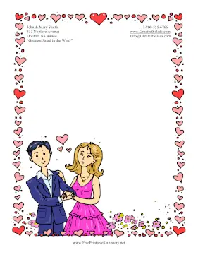 Happy Couple stationery design