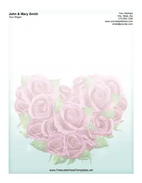 Heart Rose Letterhead