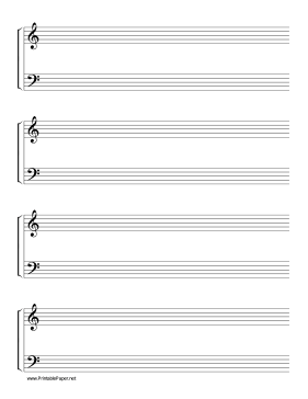 Printable Hymn Manuscript Music Paper