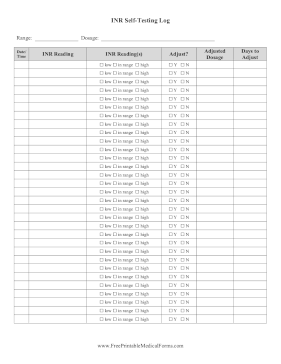 INR Anticoagulation Tracker