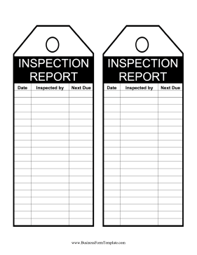 Inspection Tags