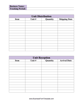 Inventory Tracking Spreadsheet