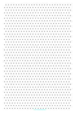 Printable Isometric Circles 1 cm Ledger