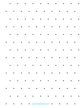 Printable Isometric Dots 2 cm Letter