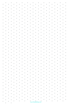 Printable Isometric Dots Half Inch Ledger