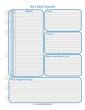 Kids Planner — Blue