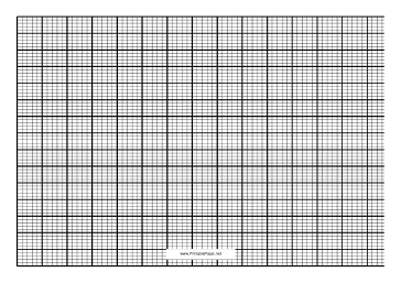 Printable Knitting Graph - A4 - landscape