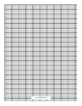 Printable Knitting Graph - portrait