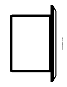 Printable Laptop Wireframe