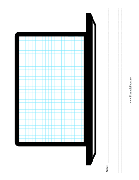 Printable Laptop Wireframe Grid Notes