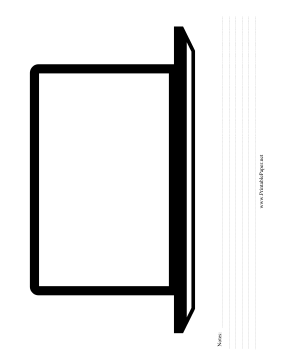 Printable Laptop Wireframe Notes