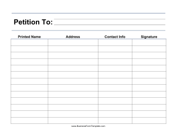 Large-Print Petition