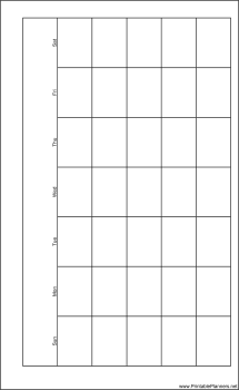 Large Cahier Planner Month On A Page Landscape - Right