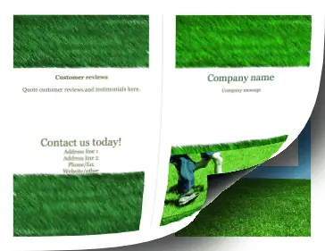 Printable Lawn Brochure-Bifold