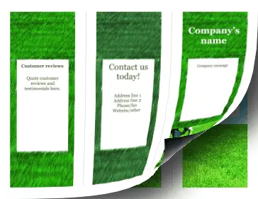 Printable Lawn Brochure-Trifold