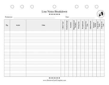 Line Notes Breakdown