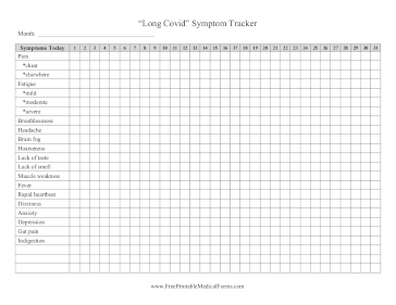 Long Covid Symptom Tracker