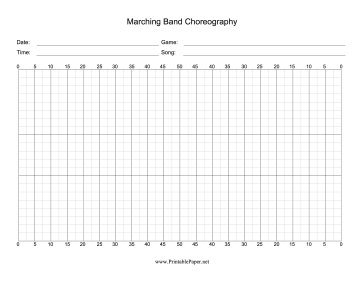 Printable Marching Band Choreography