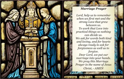 Marriage Holy Card (2 per page)