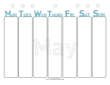 May Weekly Planner