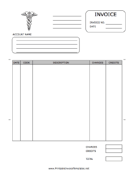 Medical Invoice Template