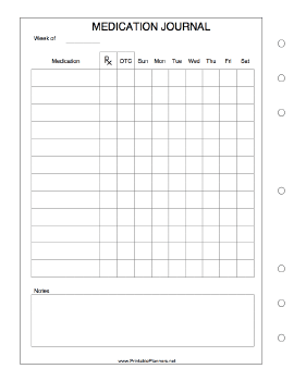 Medication Journal - Left