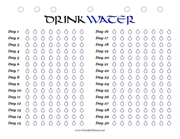 Monthly Water Tracker