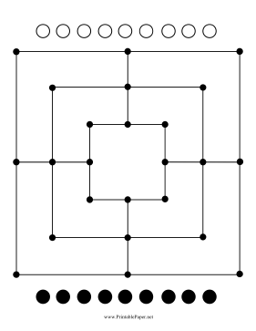 Printable Nine Mens Morris