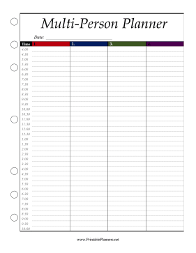 Multi-Person Schedule