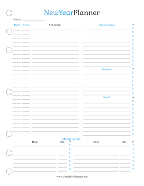 New Year Planner