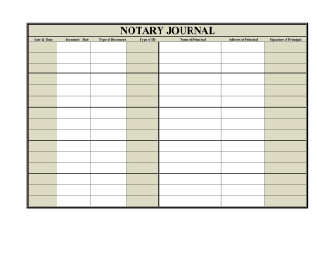 Notary Journal Page 2