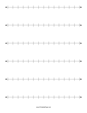 Printable Number Line Half Inch