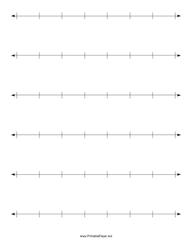 Printable Number Line One Inch