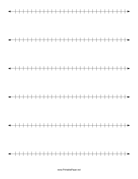 Printable Number Line Quarter Inch