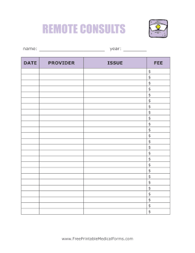 Online Medical Consult Log