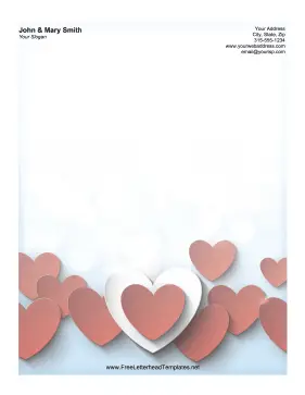 Paper Valentine Letterhead