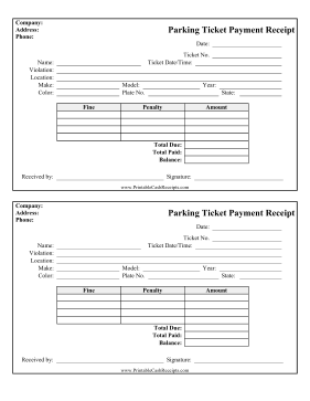 Parking Ticket