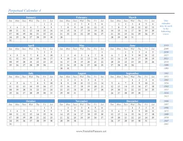 Perpetual Calendar 4