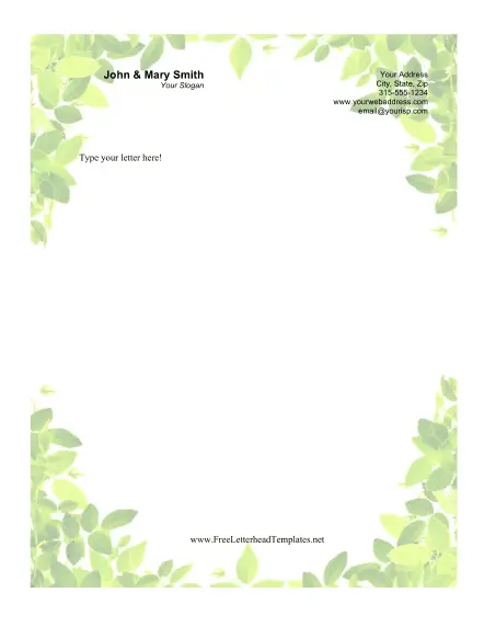 Plant Letterhead